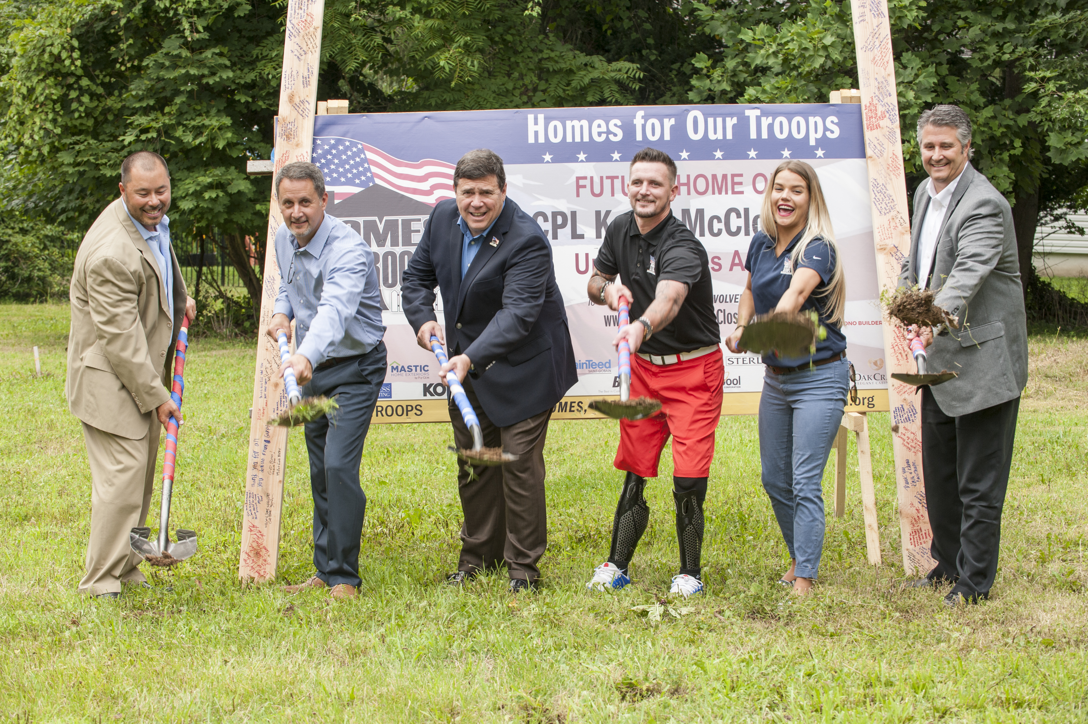 homes for troops ground breaking