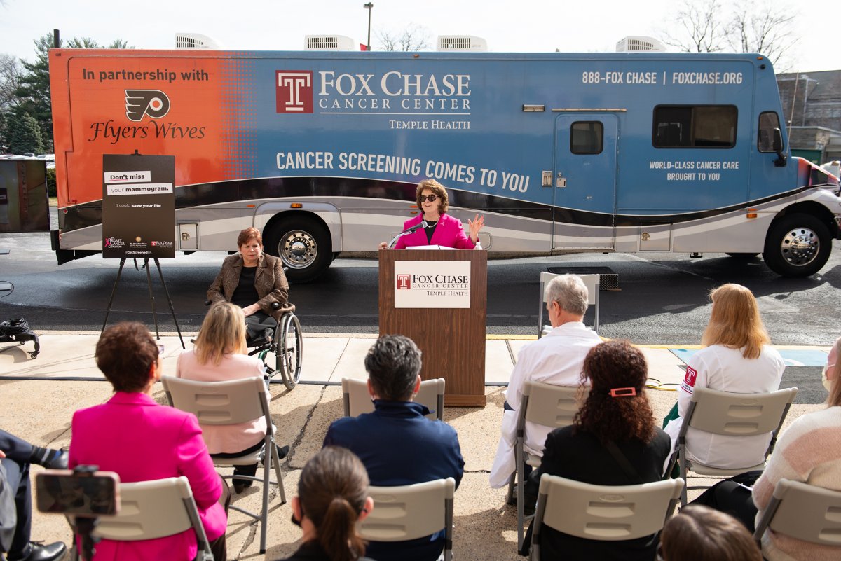 the fox chase cancer center mobile screening rv