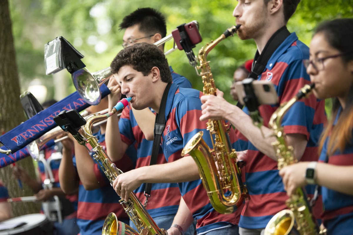 the penn and performs at the alumni weekend