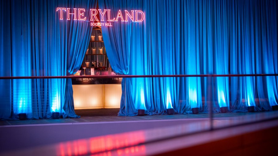 the ryland brand activation setup at the kimmel center