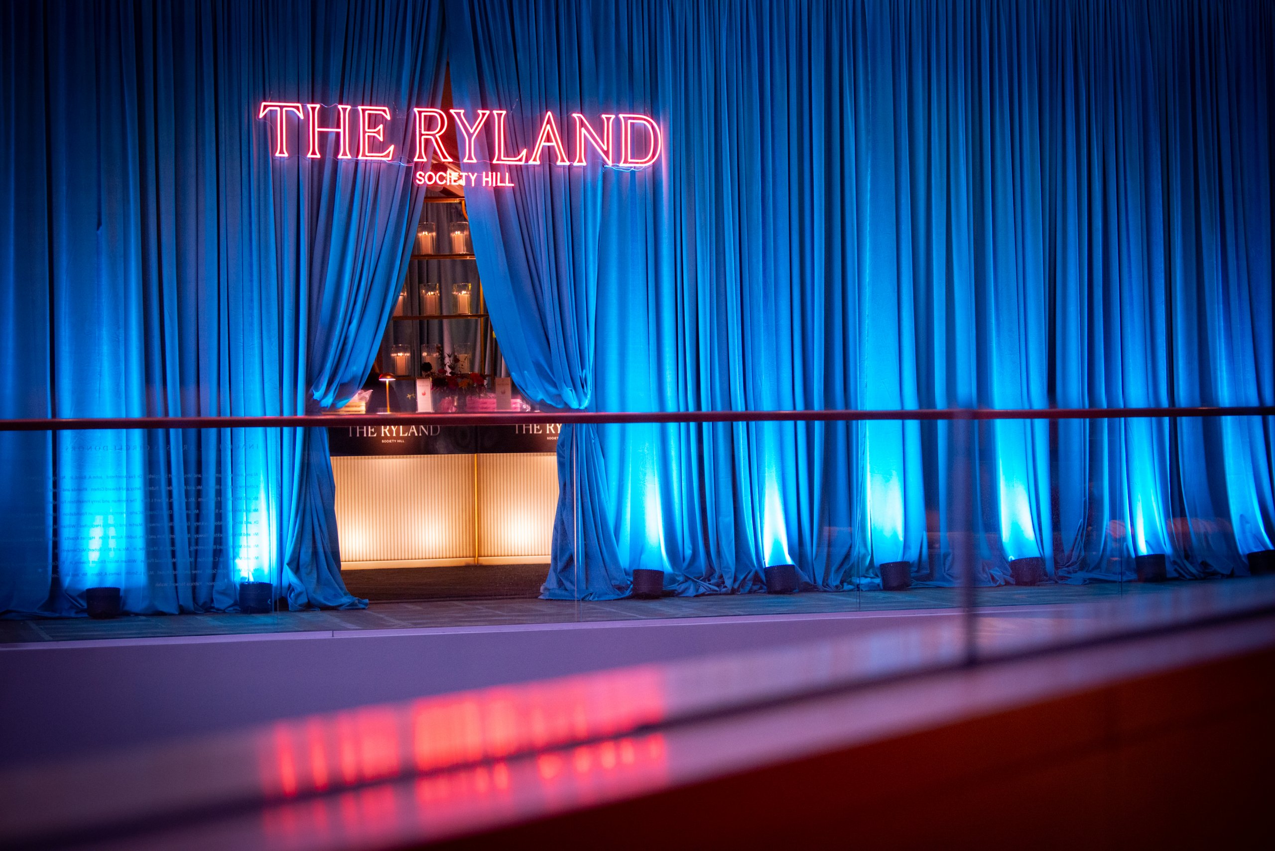 the ryland brand activation setup at the kimmel center