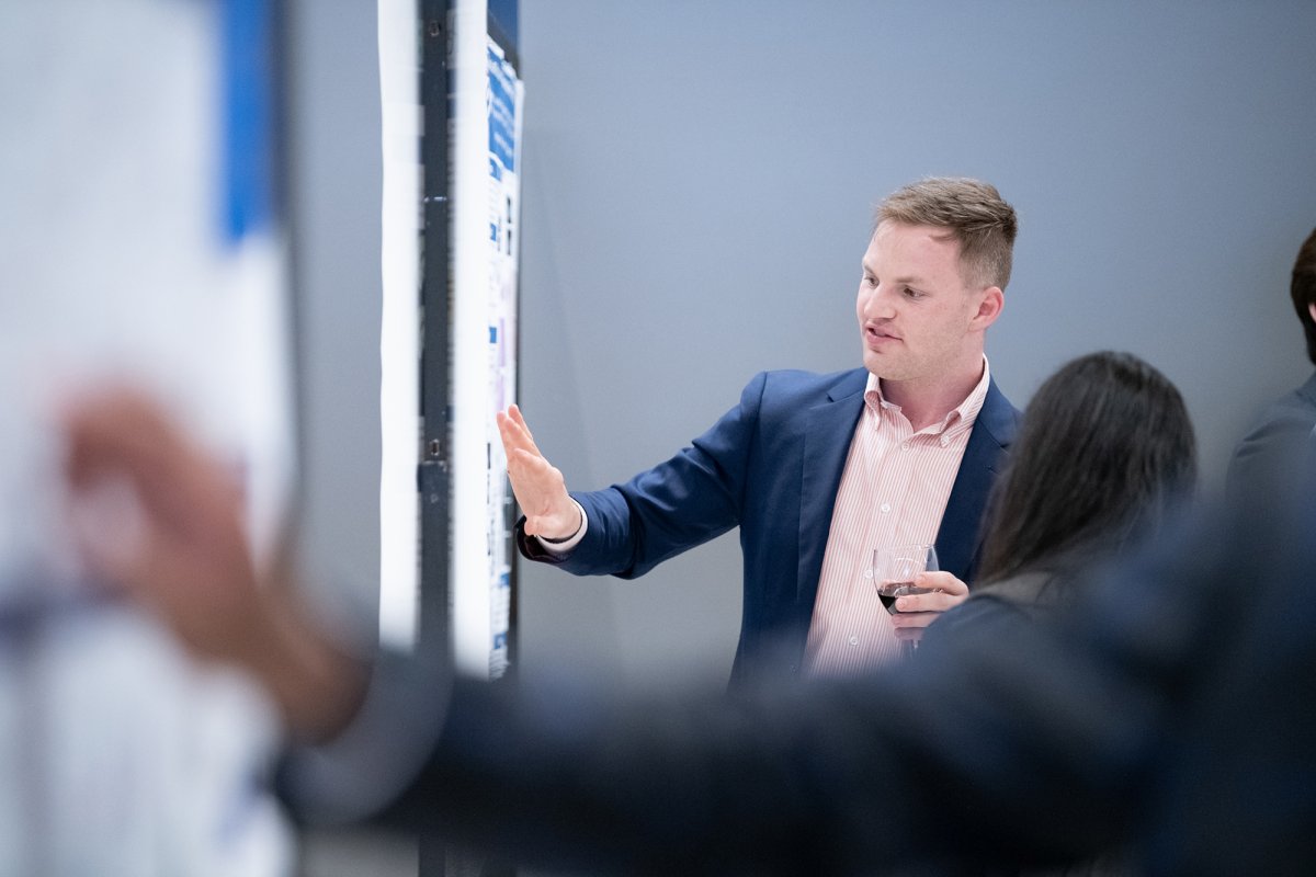 poster presentations at a medical conference