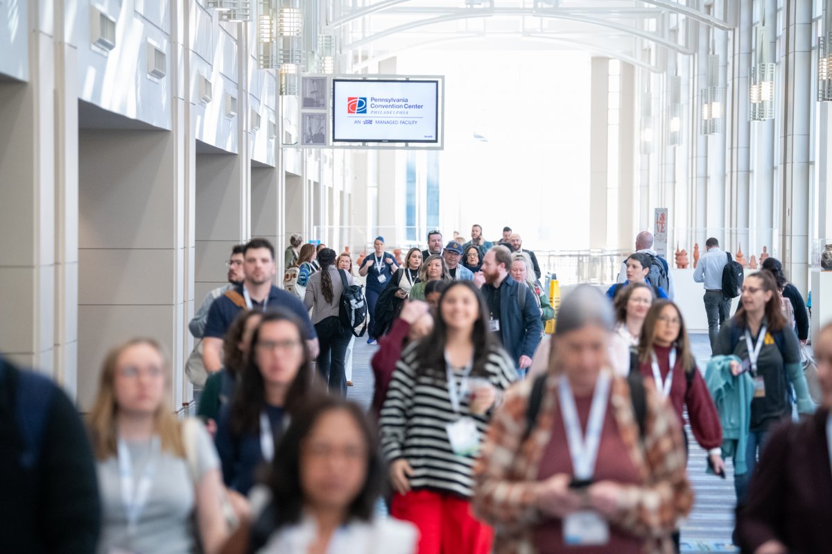 nsta attendees walk the halls of the Pennsylvania convention center